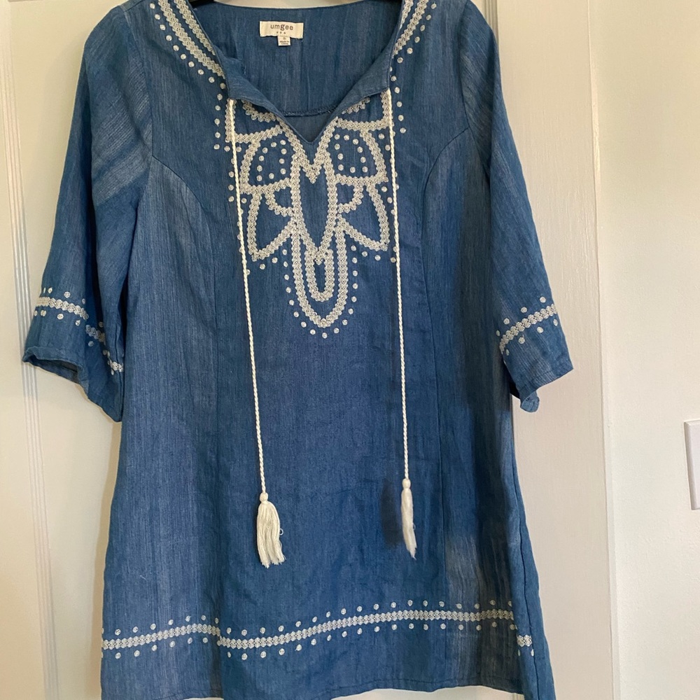 Umgee lightweight denim coverup